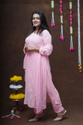 Ruhani Chikankari Viscose Kurta Pant Set with Inner and Dupatta